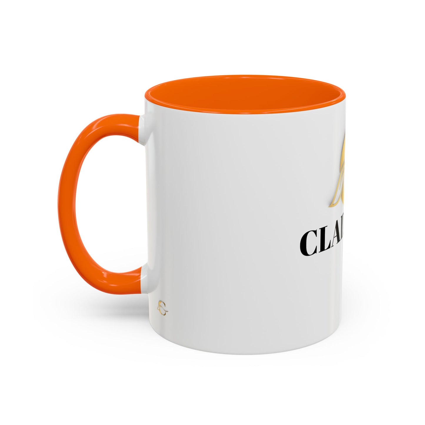 Cladeluxe Logo Accent Coffee Mug – Gold Monogram 11/15oz