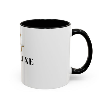 Cladeluxe Logo Accent Coffee Mug – Gold Monogram 11/15oz