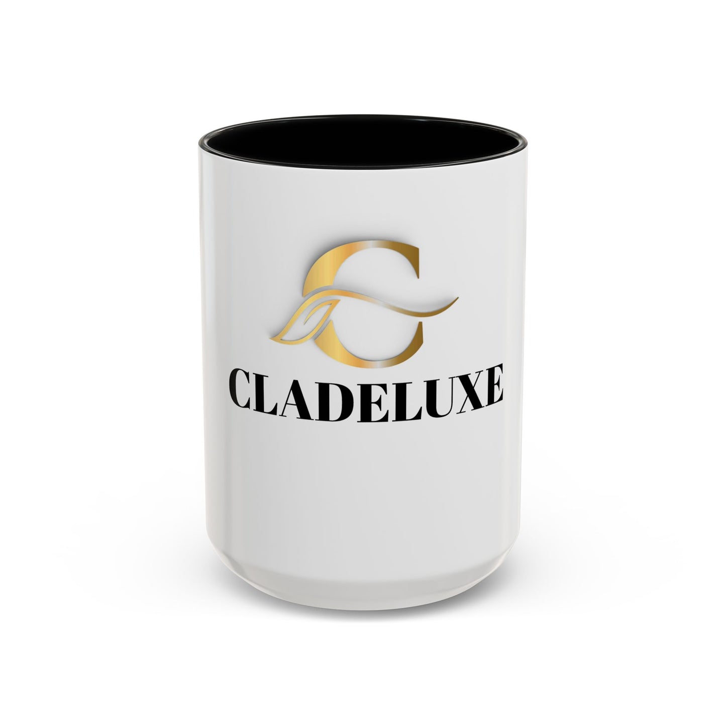 Cladeluxe Logo Accent Coffee Mug – Gold Monogram 11/15oz