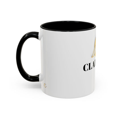Cladeluxe Logo Accent Coffee Mug – Gold Monogram 11/15oz