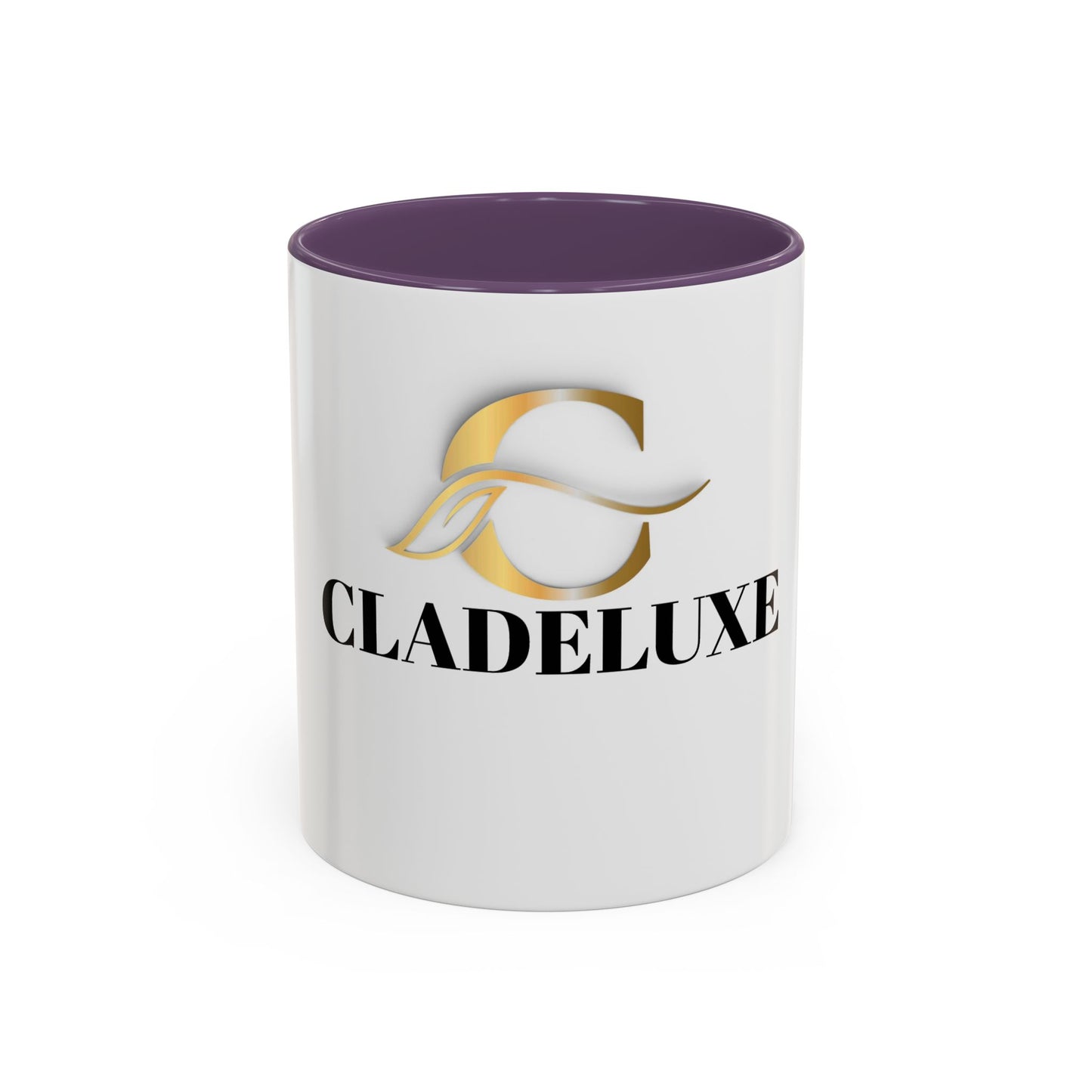 Cladeluxe Logo Accent Coffee Mug – Gold Monogram 11/15oz