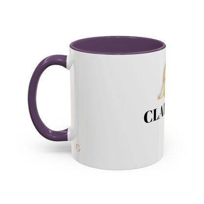 Cladeluxe Logo Accent Coffee Mug – Gold Monogram 11/15oz