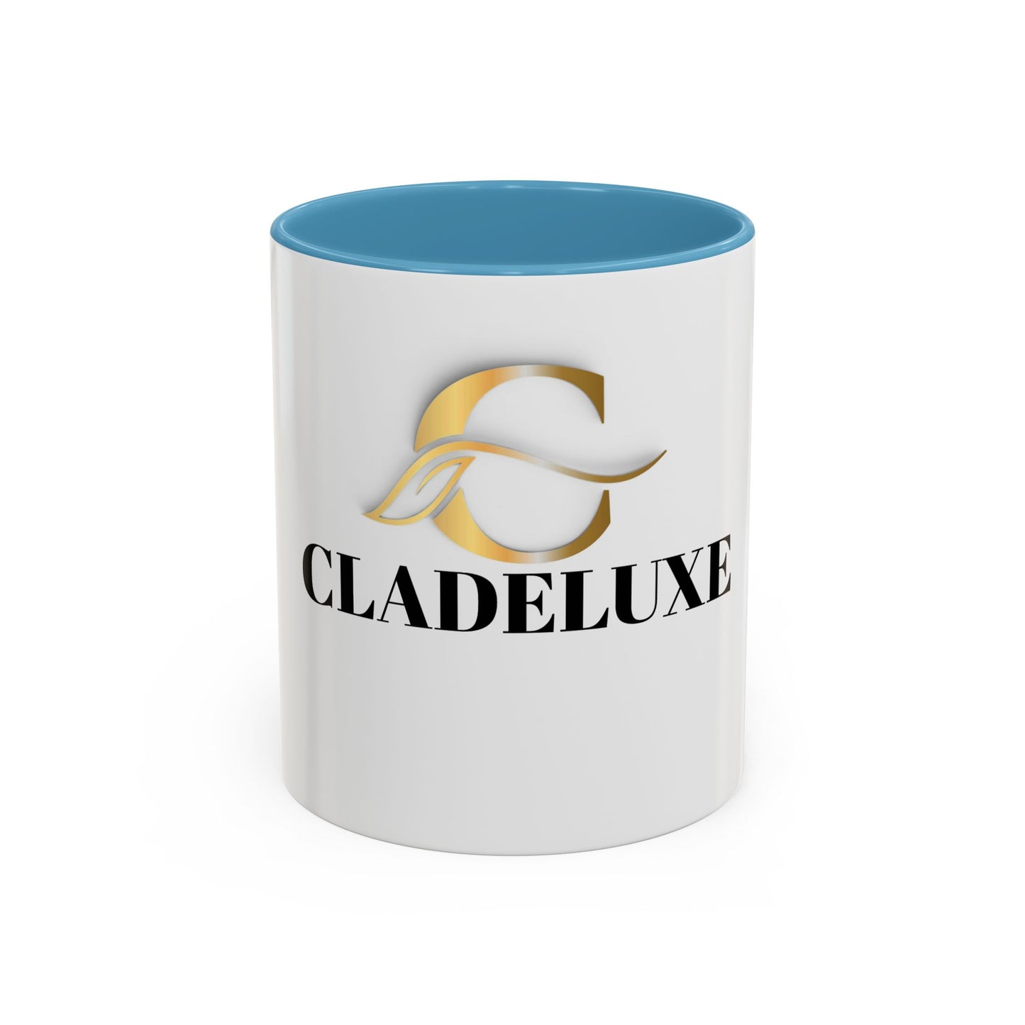 Cladeluxe Logo Accent Coffee Mug – Gold Monogram 11/15oz