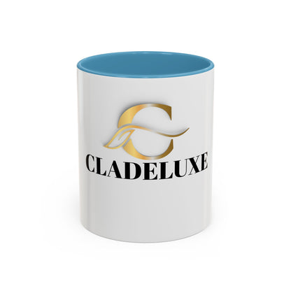 Cladeluxe Logo Accent Coffee Mug – Gold Monogram 11/15oz