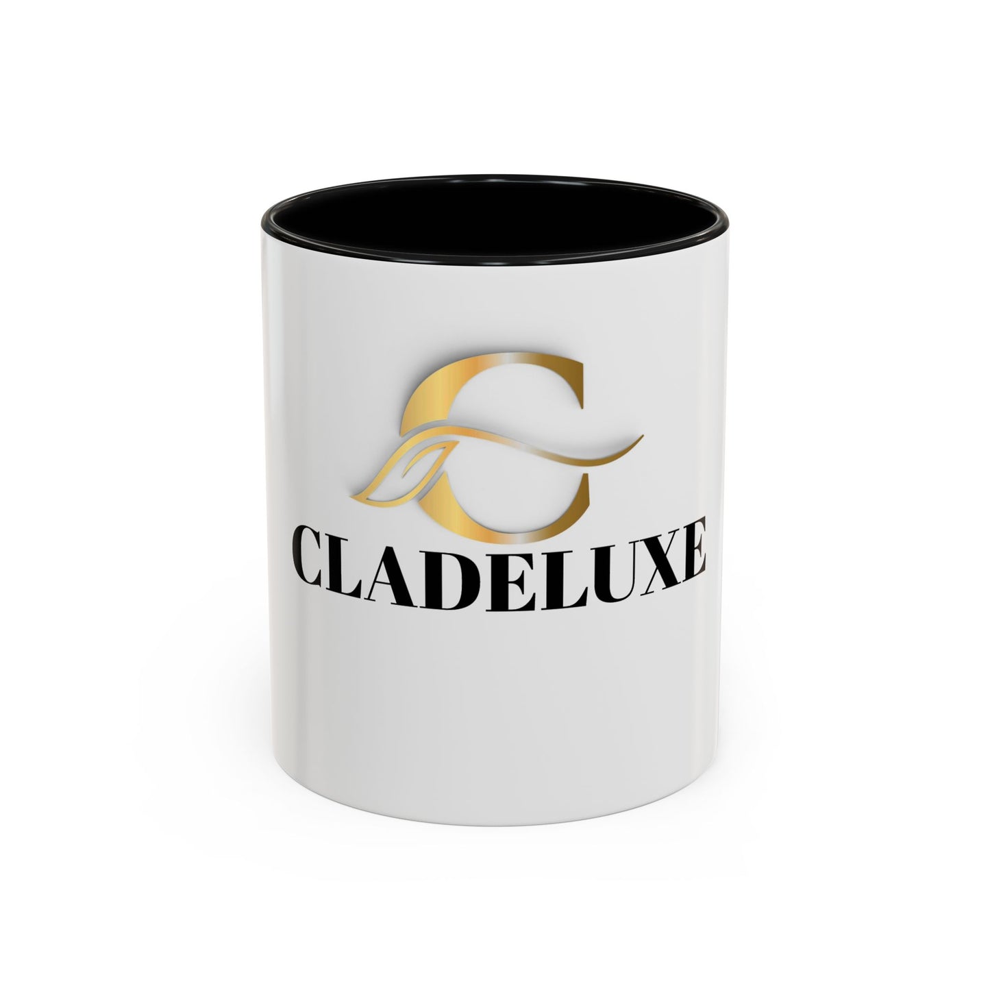 Cladeluxe Logo Accent Coffee Mug – Gold Monogram 11/15oz