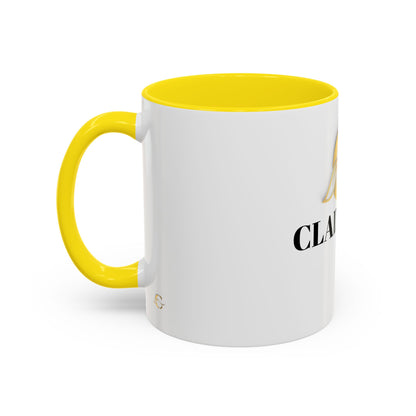 Cladeluxe Logo Accent Coffee Mug – Gold Monogram 11/15oz