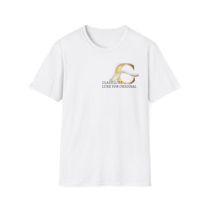 Gold Monogram Logo T-Shirt — “Cladeluxe For Original” Designer Tee