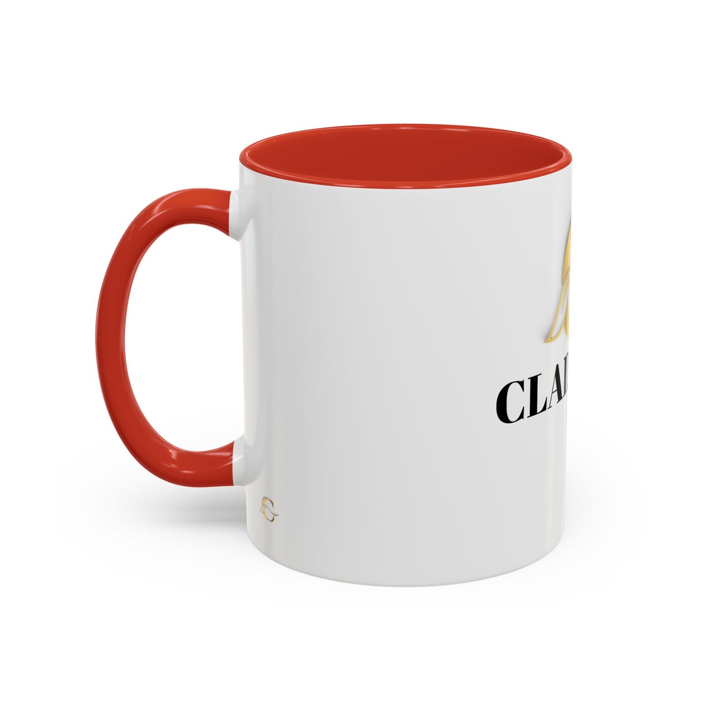 Cladeluxe Logo Accent Coffee Mug – Gold Monogram 11/15oz