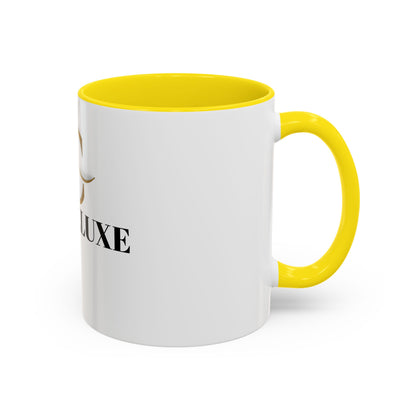 Cladeluxe Logo Accent Coffee Mug – Gold Monogram 11/15oz