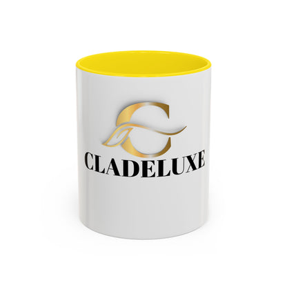 Cladeluxe Logo Accent Coffee Mug – Gold Monogram 11/15oz