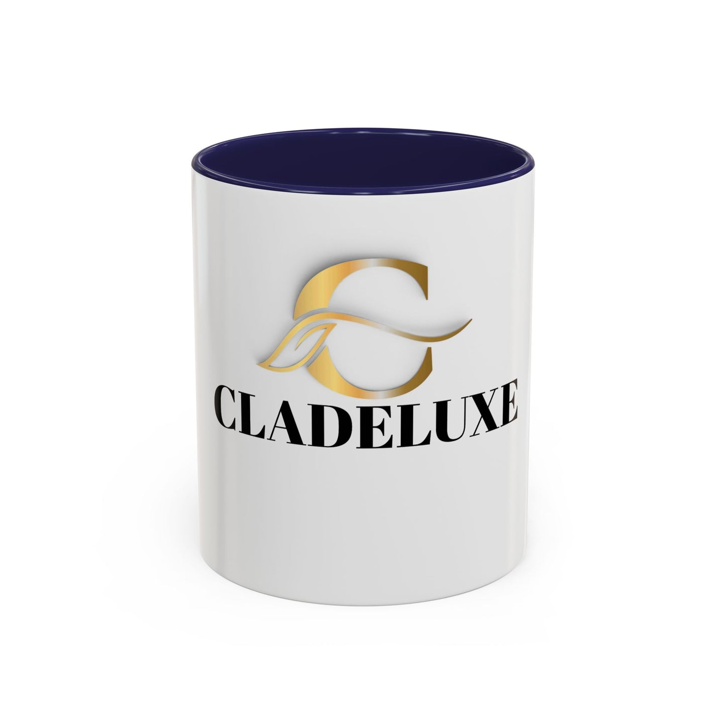 Cladeluxe Logo Accent Coffee Mug – Gold Monogram 11/15oz