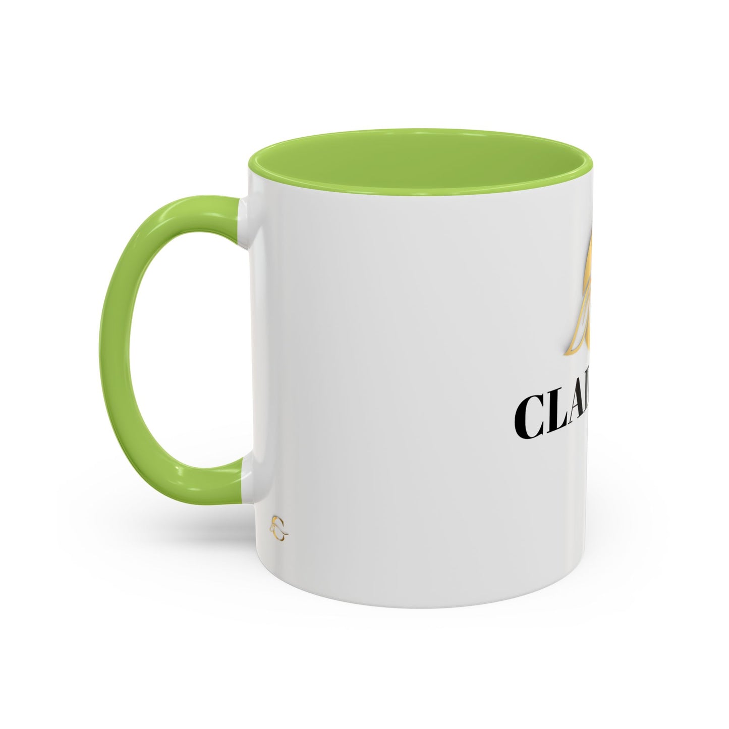 Cladeluxe Logo Accent Coffee Mug – Gold Monogram 11/15oz