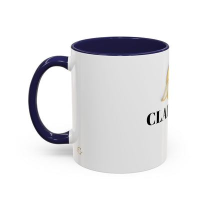 Cladeluxe Logo Accent Coffee Mug – Gold Monogram 11/15oz