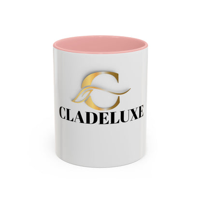 Cladeluxe Logo Accent Coffee Mug – Gold Monogram 11/15oz