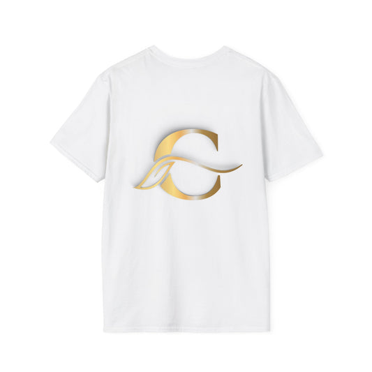 Gold Monogram Logo T-Shirt — “Cladeluxe For Original” Designer Tee