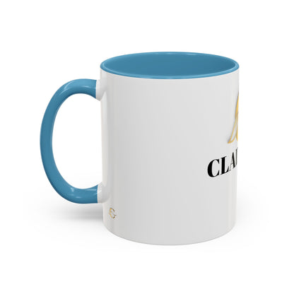 Cladeluxe Logo Accent Coffee Mug – Gold Monogram 11/15oz