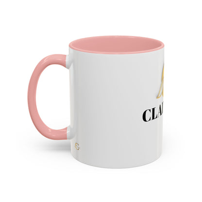 Cladeluxe Logo Accent Coffee Mug – Gold Monogram 11/15oz